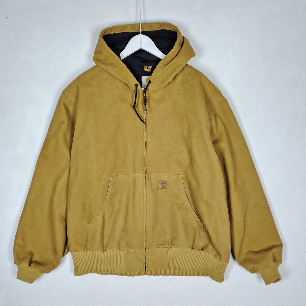 Carhartt J168 CML Camel Duck Canvas Active Jacket Mens 2XL Regular
